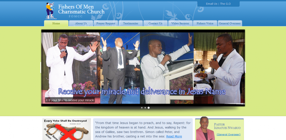 The Fishers of Men Charismatic Church Website