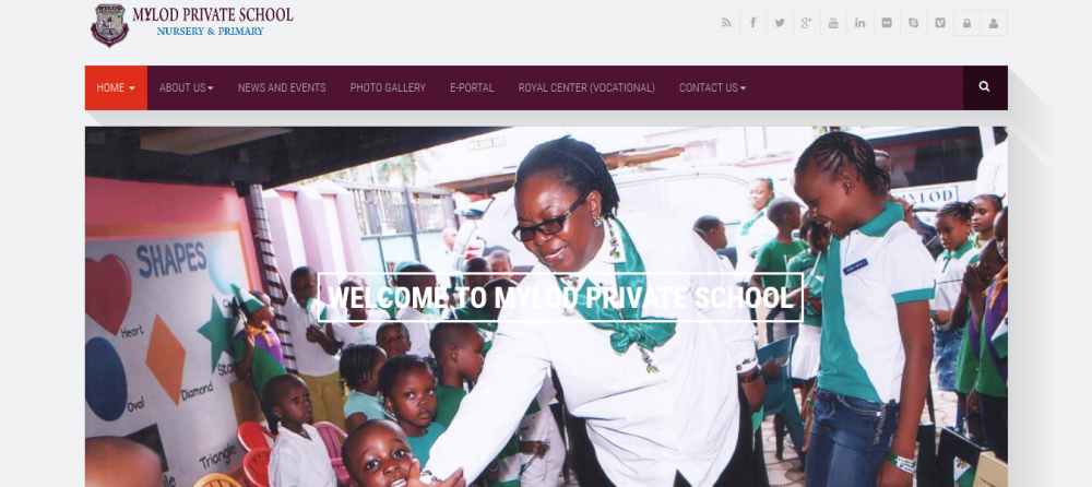 Website and Portal developed for Mylod School in Lagos